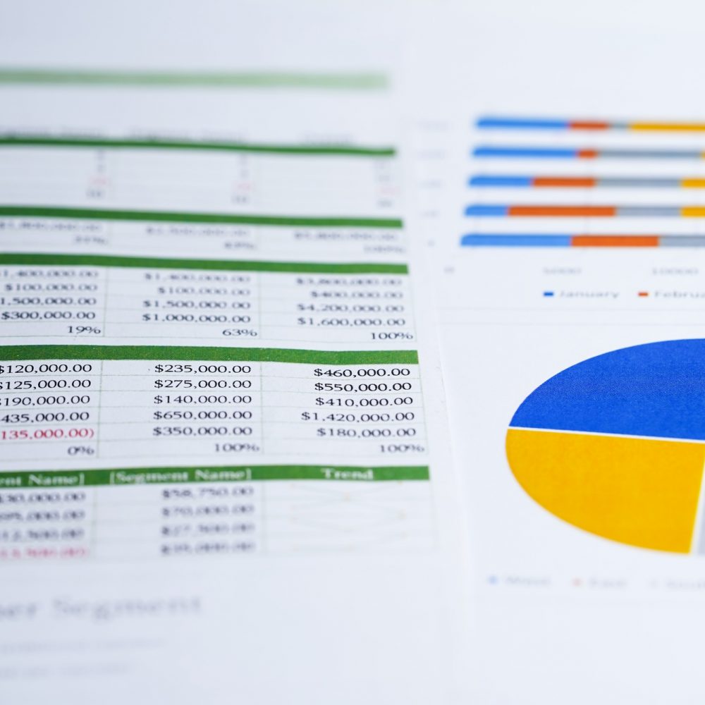 Charts Graphs spreadsheet paper. Financial development, Banking Account